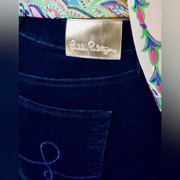 LILLY PULITZER South Ocean High Rise Plush Skinny Pant LUNA Jean - Picture 5 of 9